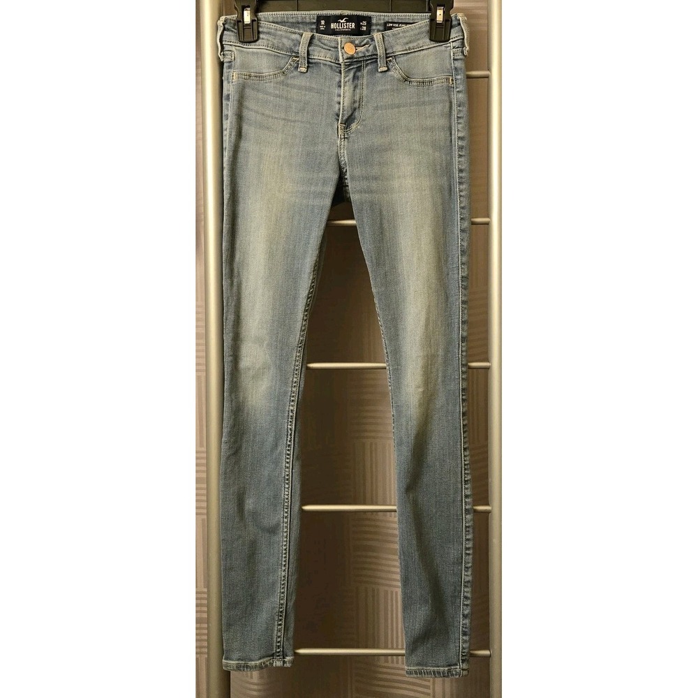 Hollister Low Rise Jean Legging Light Wash Skinny Jeans Size 1R W25 L28